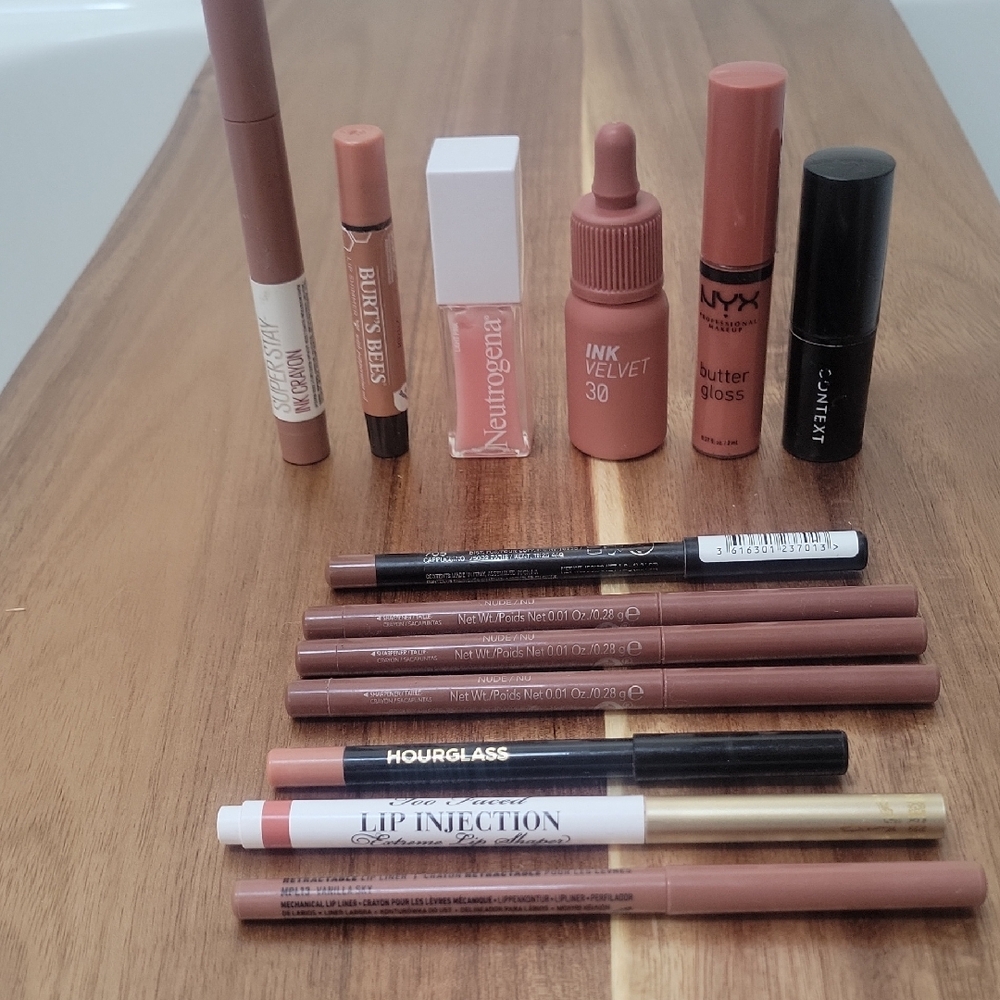 Lip Collection Set - NUDE Neutrogena Too Faced Hourglass & Others